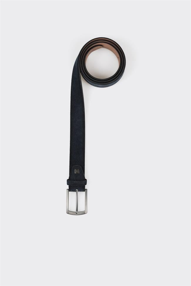 Lacivert Deri Erkek Kemer