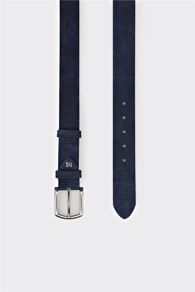 Lacivert Deri Erkek Kemer