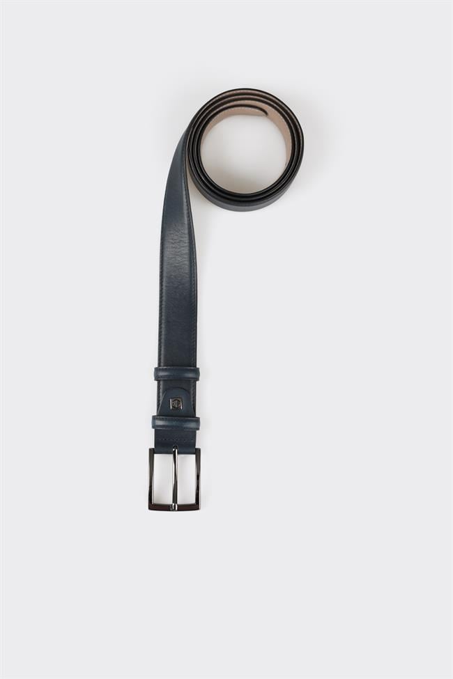 Lacivert Deri Erkek Kemer