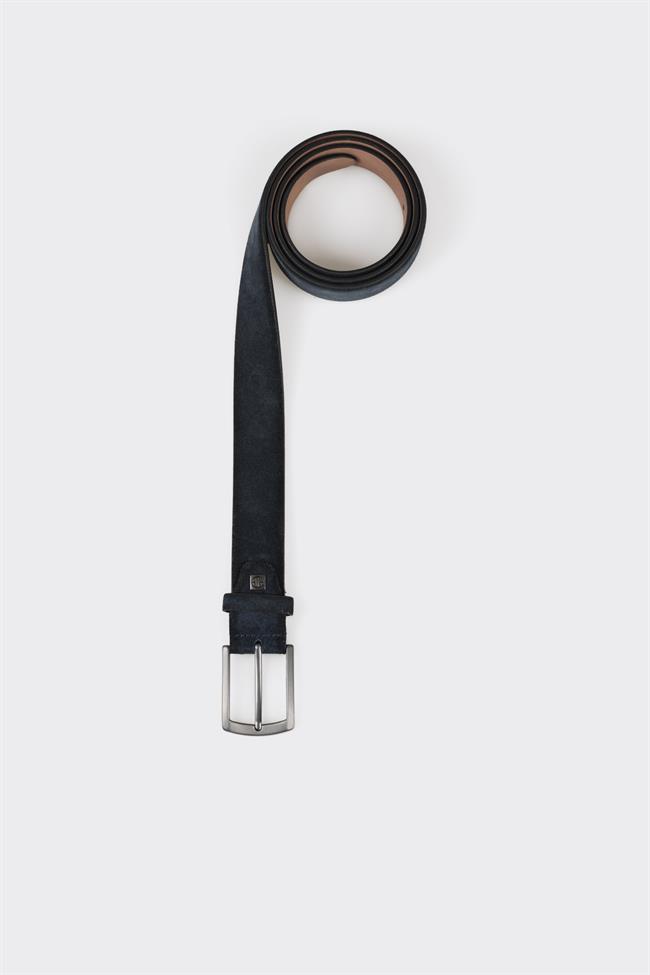 Lacivert Deri Erkek Kemer