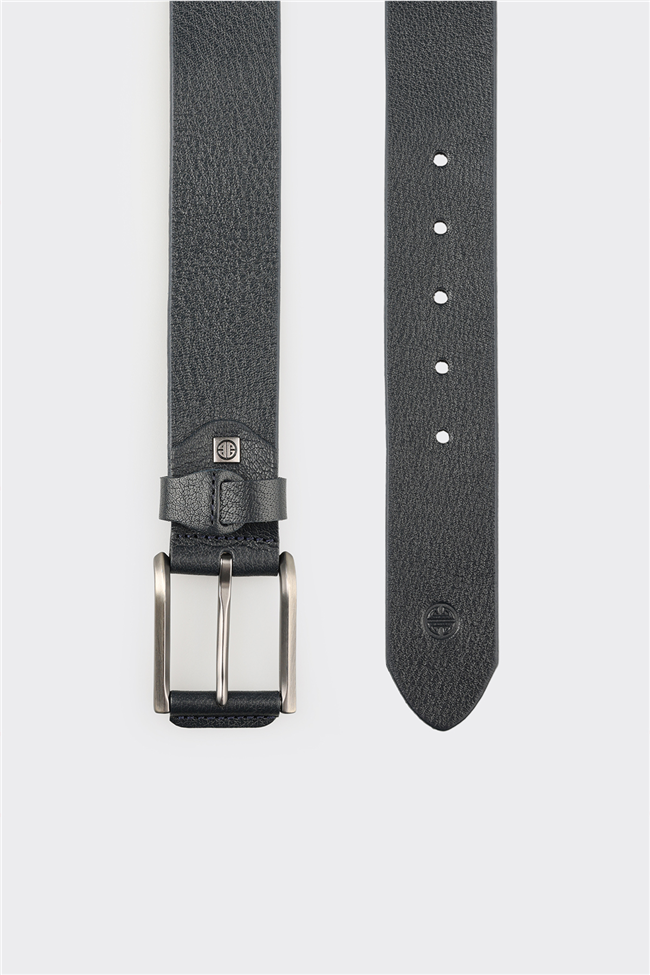 Lacivert Deri Erkek Kemer