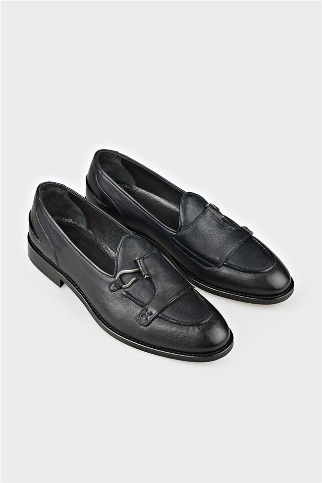 Lacivert Deri Erkek Klasik Ayakkabı