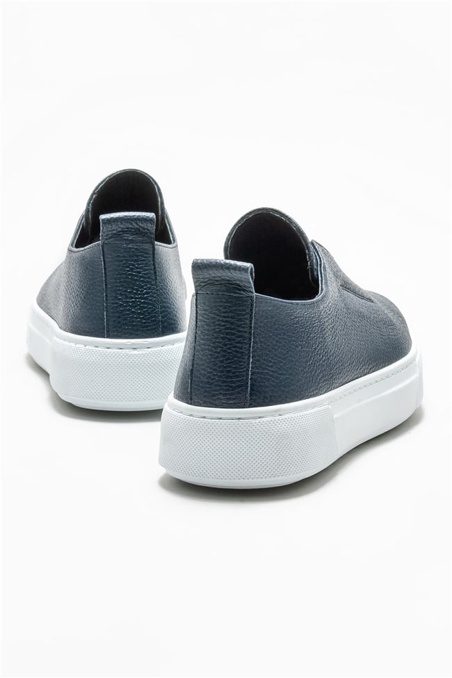 Lacivert Deri Erkek Loafer