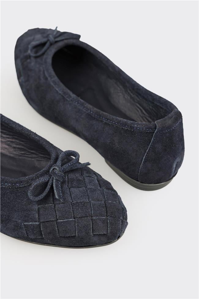 Lacivert Deri Kadın Günlük Ayakkabı