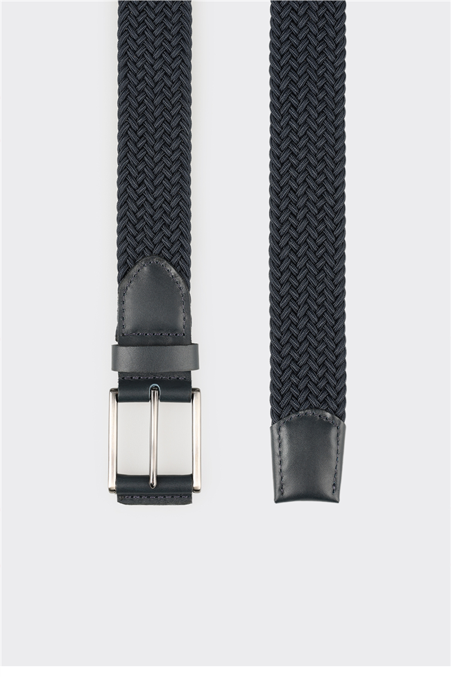 Lacivert Deri Erkek Kemer