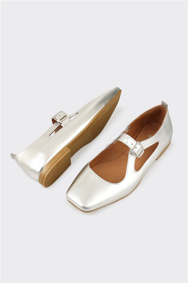Lame Deri Kadın Günlük Ayakkabı
