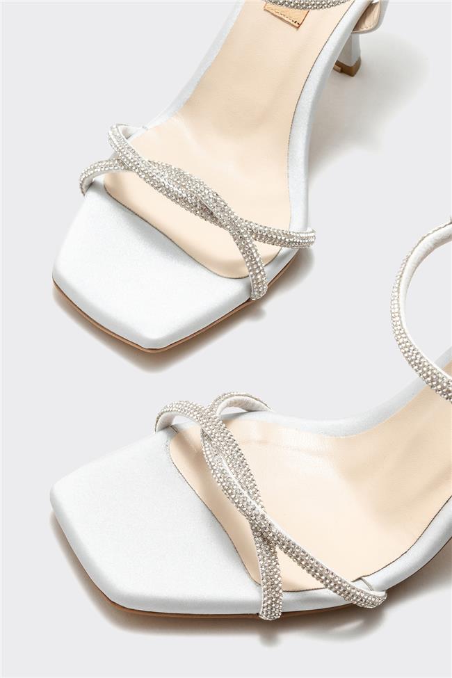 Lame Kadın Topuklu Sandalet