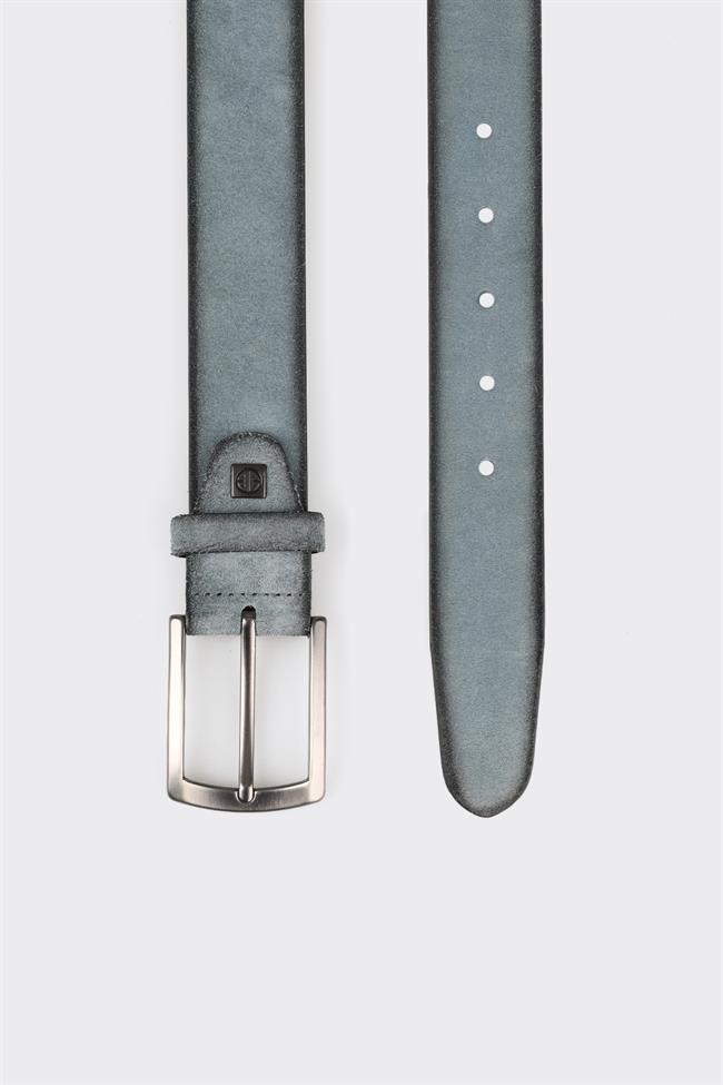 Mavi Deri Erkek Kemer