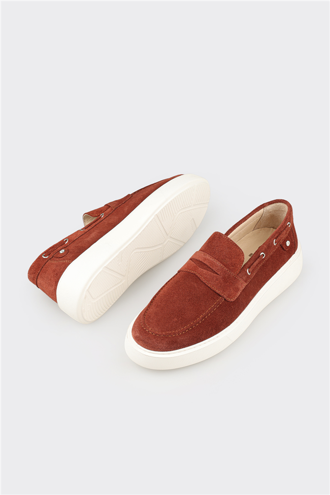 Nar Deri Erkek Günlük Loafer