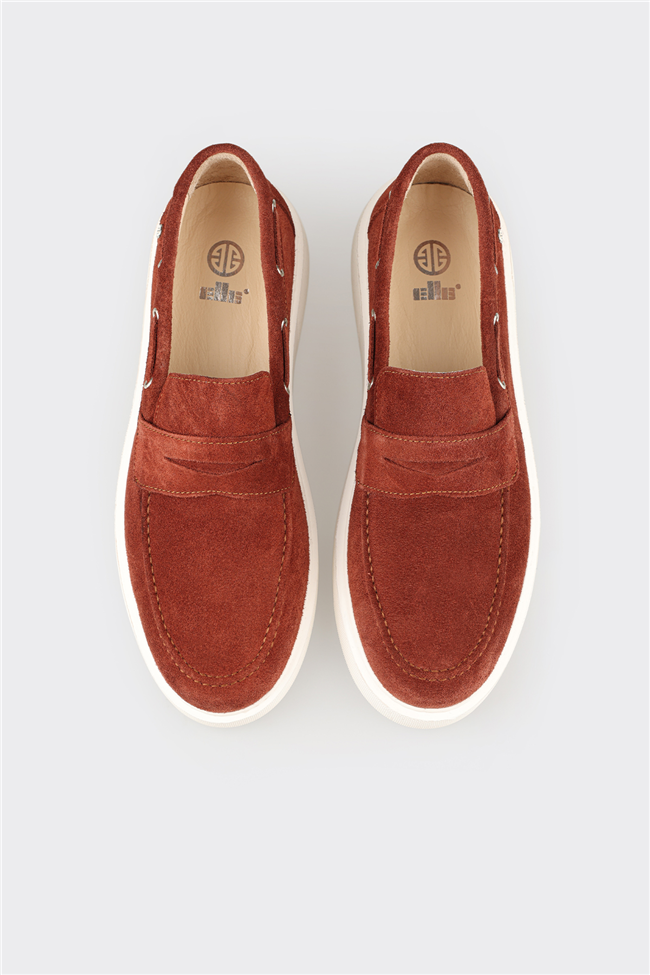 Nar Deri Erkek Günlük Loafer