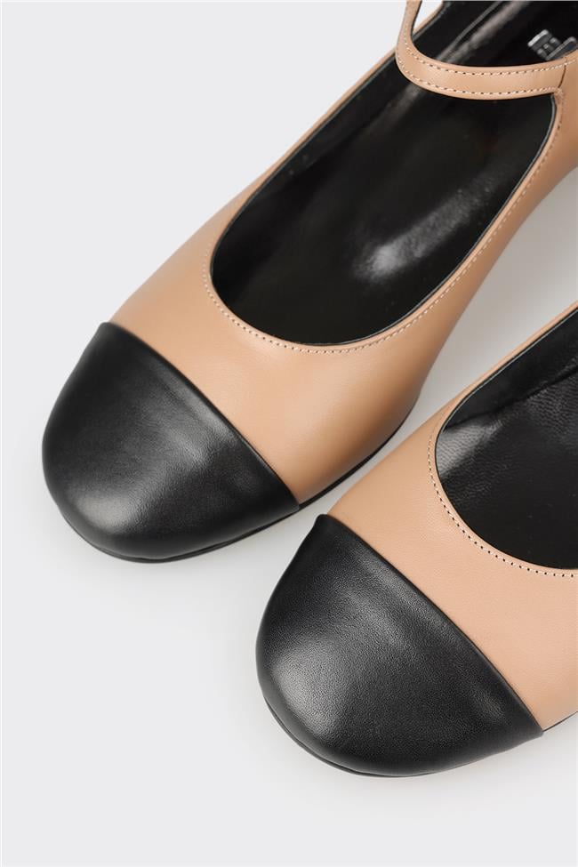 Naturel Deri Kadın Ayakkabı