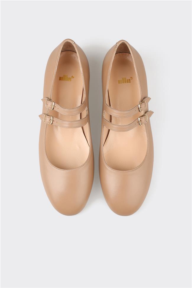 Naturel Deri Kadın Ayakkabı