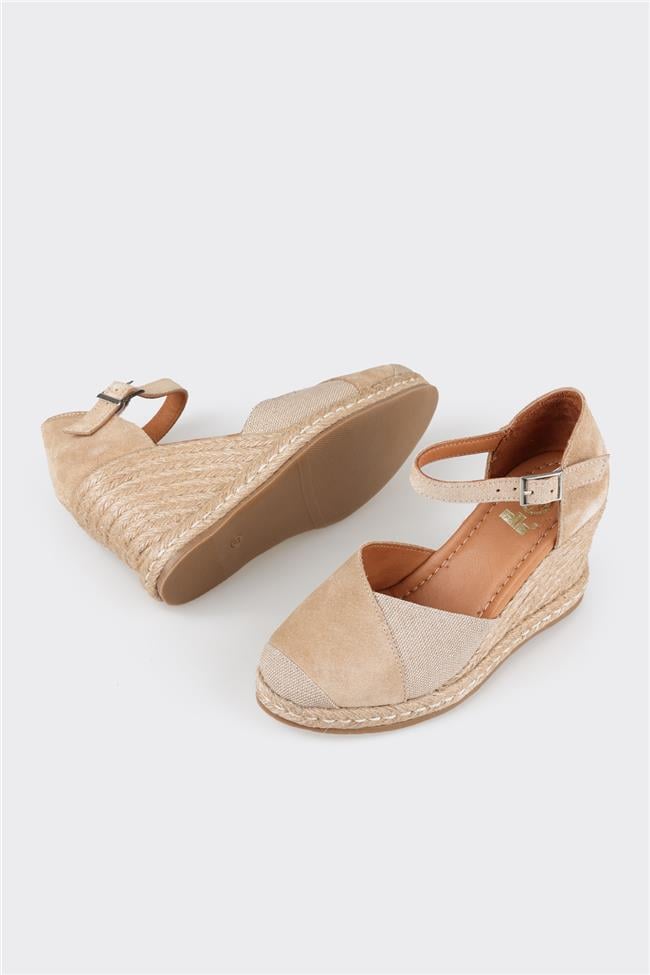 Naturel Deri Kadın Espadril