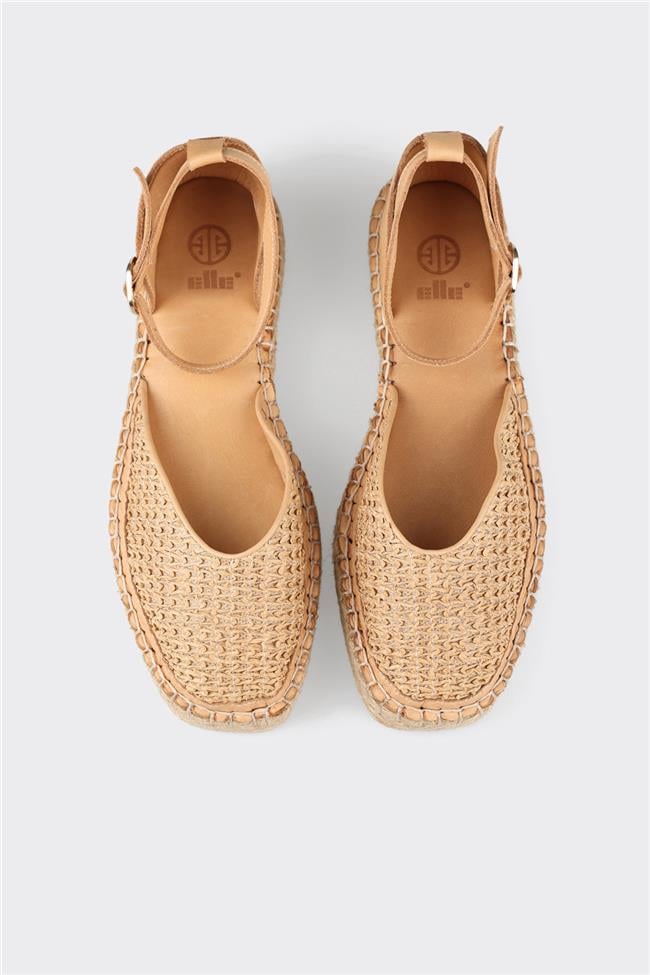 Naturel Deri Kadın Espadril