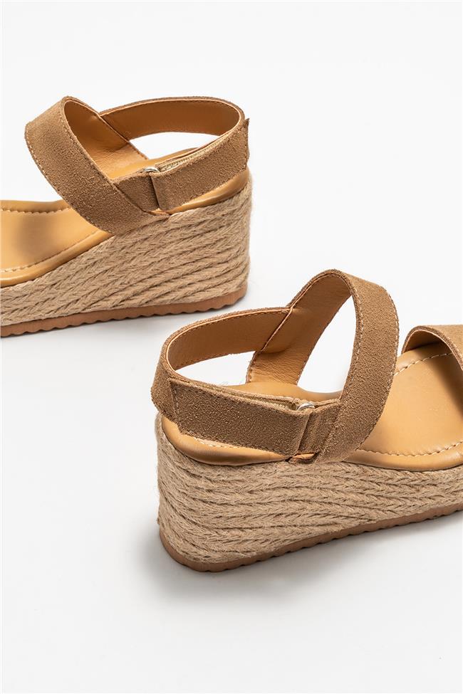 Naturel Deri Kadın Espadril