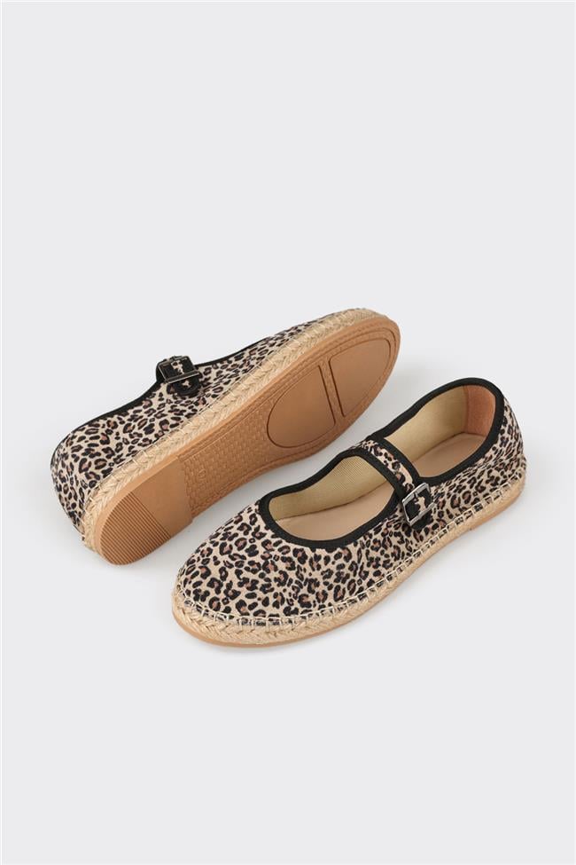 Naturel Deri Kadın Espadril