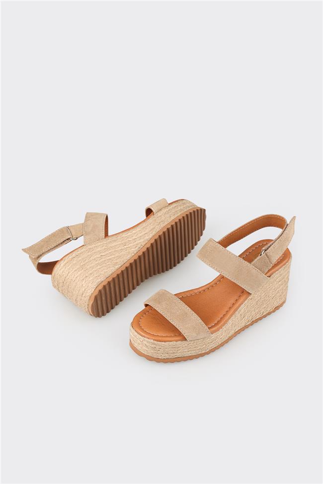 Naturel Deri Kadın Espadril