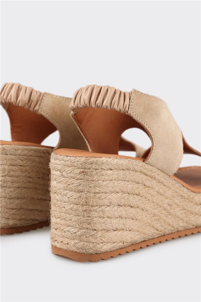 Naturel Deri Kadın Espadril