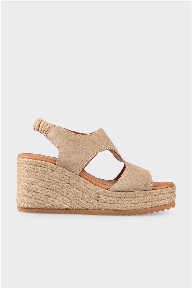 Naturel Deri Kadın Espadril