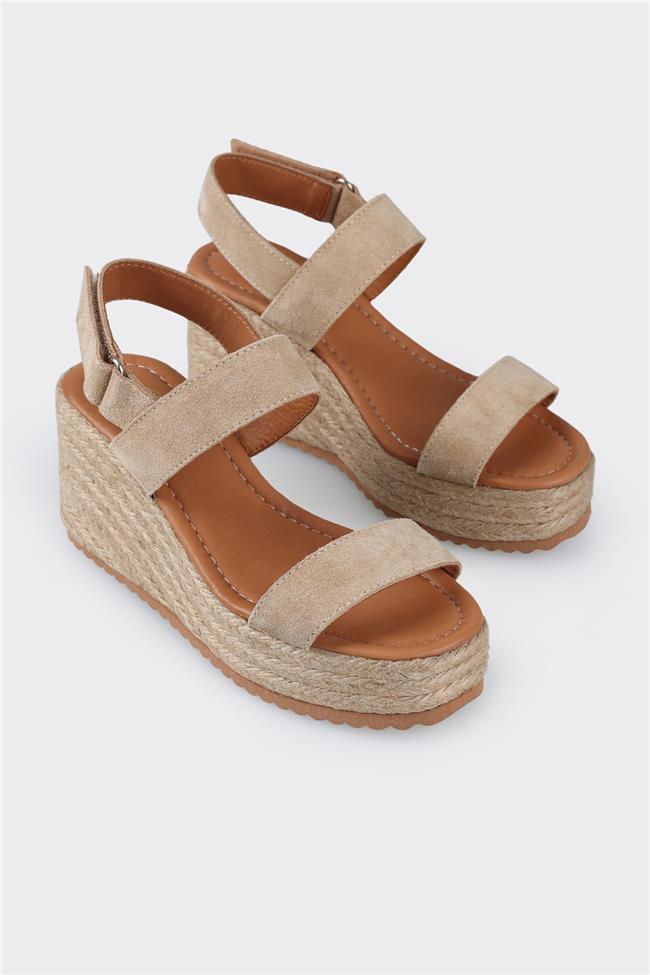 Naturel Deri Kadın Espadril