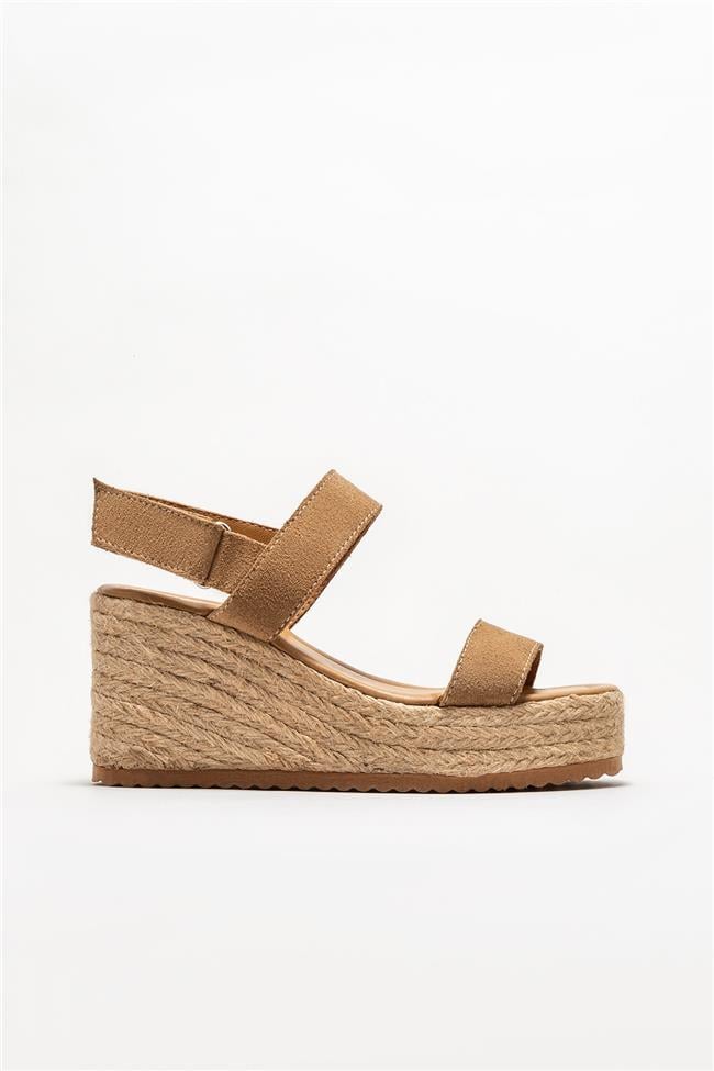 Naturel Deri Kadın Espadril