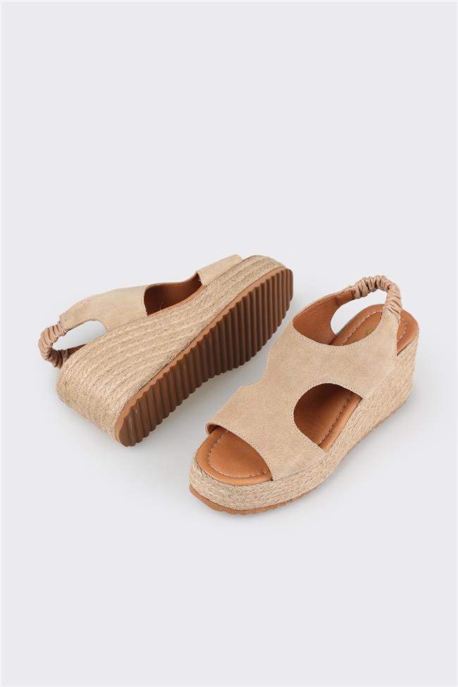 Naturel Deri Kadın Espadril