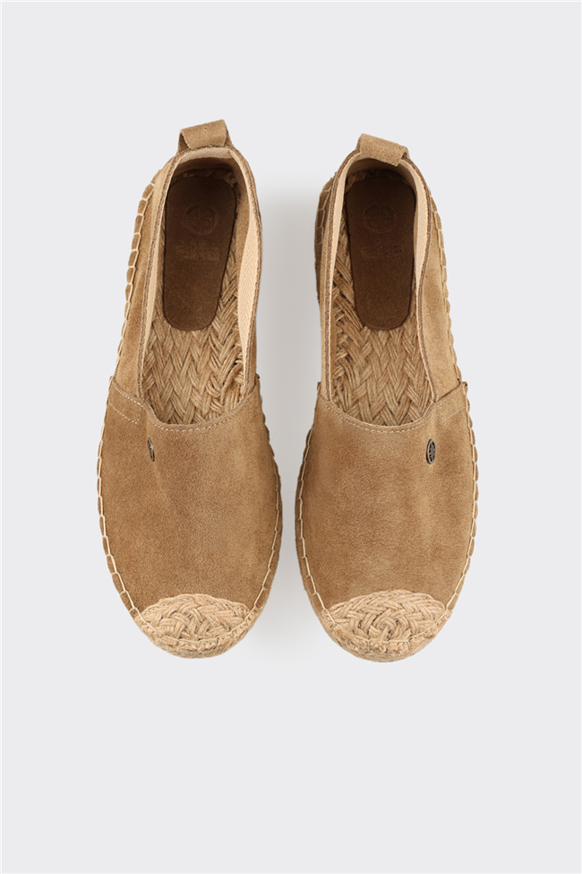 Naturel Deri Kadın Espadril