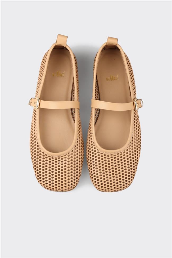 Naturel Deri Kadın Günlük Ayakkabı