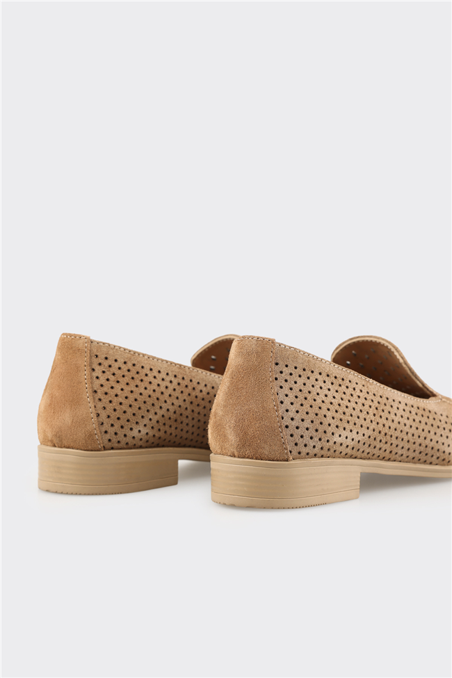 Naturel Deri Kadın Günlük Ayakkabı