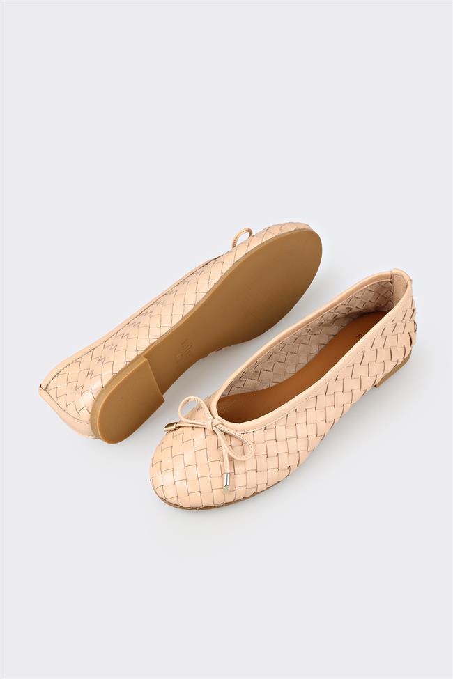 Naturel Deri Kadın Günlük Ayakkabı