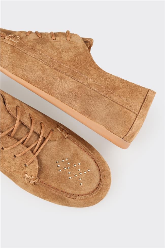 Naturel Deri Kadın Günlük Ayakkabı