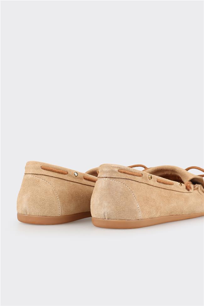 Naturel Deri Kadın Günlük Ayakkabı