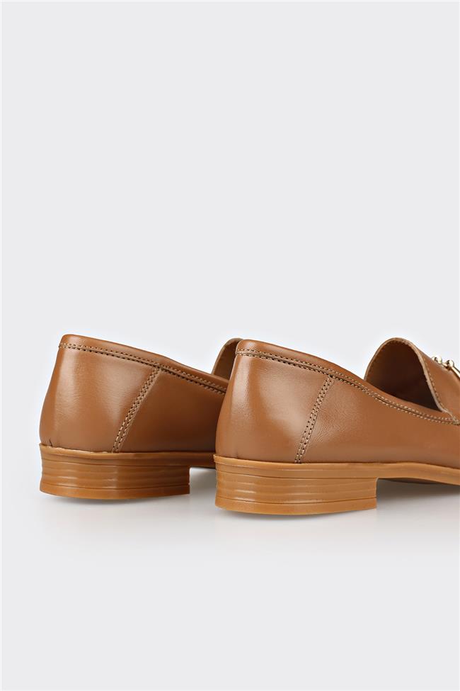 Naturel Deri Kadın Günlük Ayakkabı