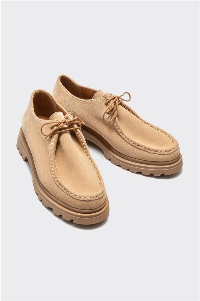 Naturel Deri Kadın Günlük Ayakkabı