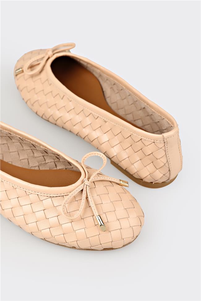 Naturel Deri Kadın Günlük Ayakkabı