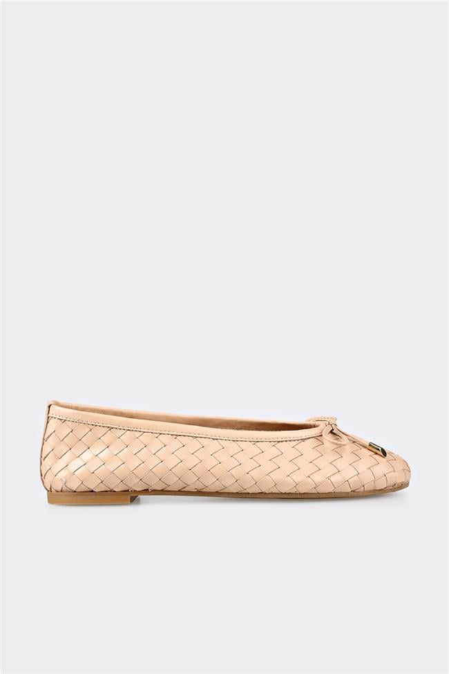 Naturel Deri Kadın Günlük Ayakkabı