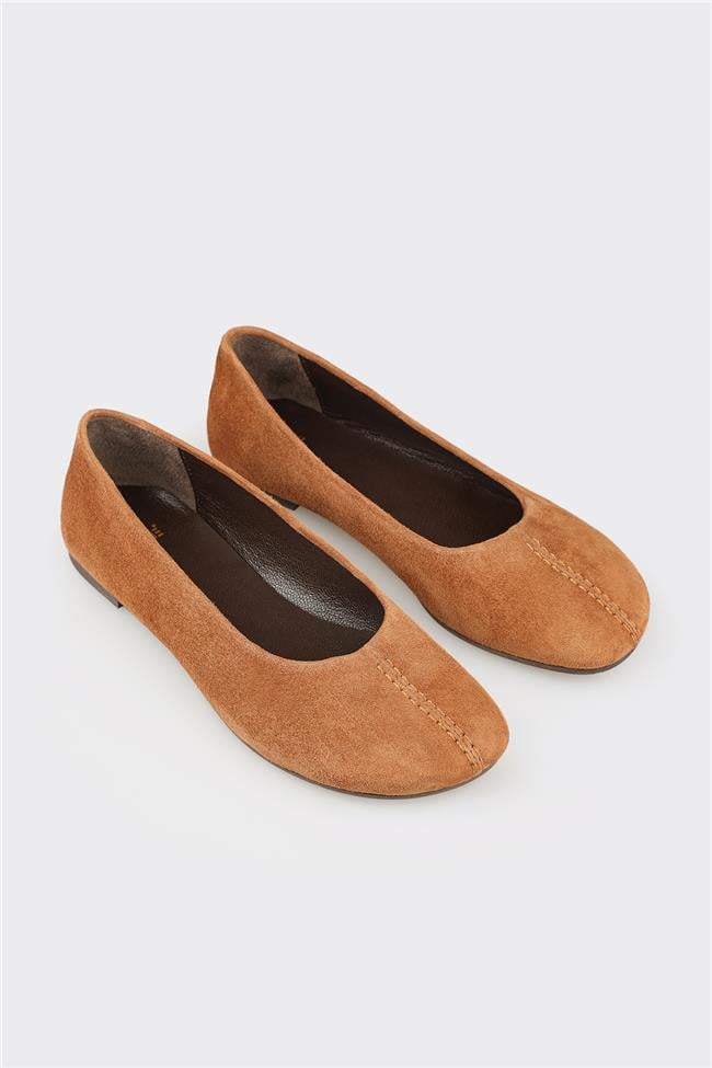 Naturel Deri Kadın Günlük Ayakkabı