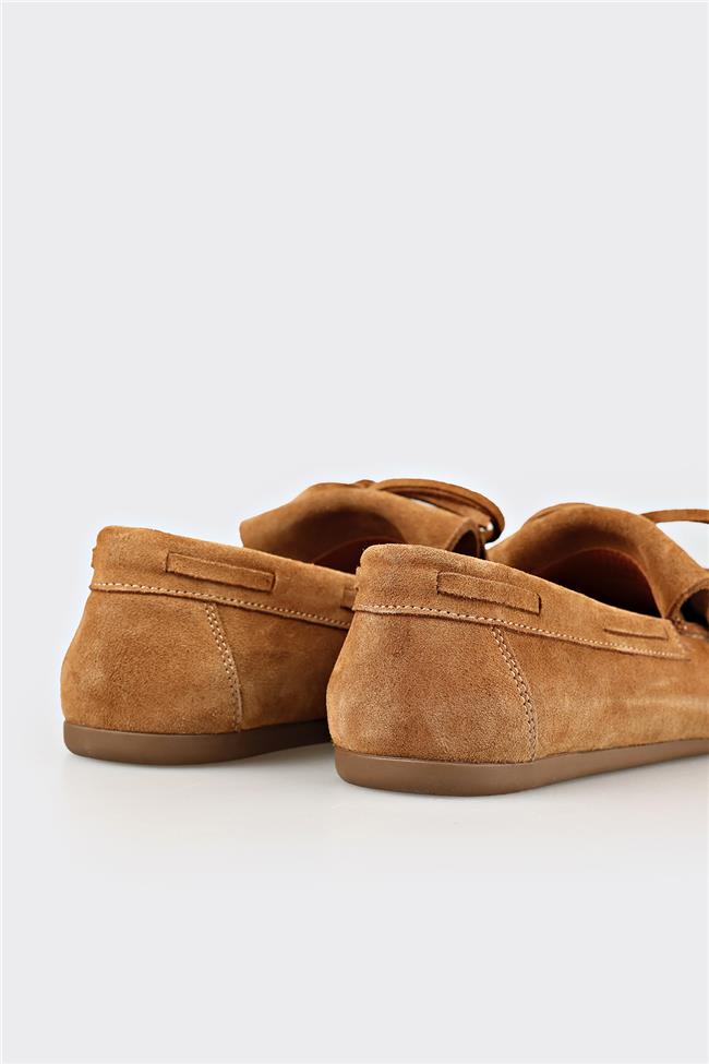 Naturel Deri Kadın Günlük Ayakkabı