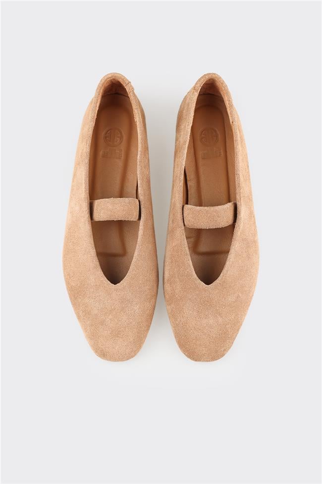 Naturel Deri Kadın Günlük Ayakkabı