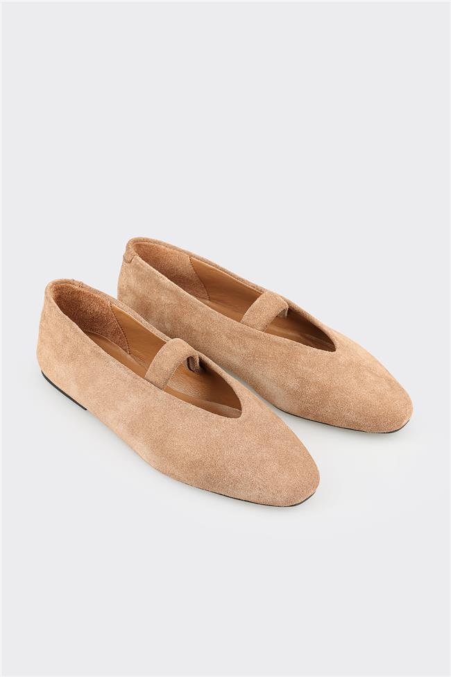 Naturel Deri Kadın Günlük Ayakkabı