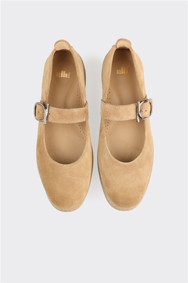 Naturel Deri Kadın Günlük Ayakkabı