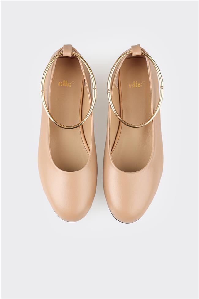 Naturel Deri Kadın Günlük Ayakkabı