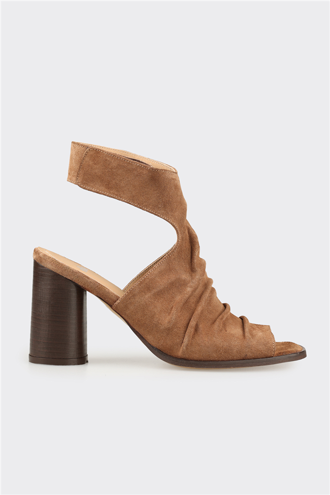 Naturel Deri Kadın Sandalet