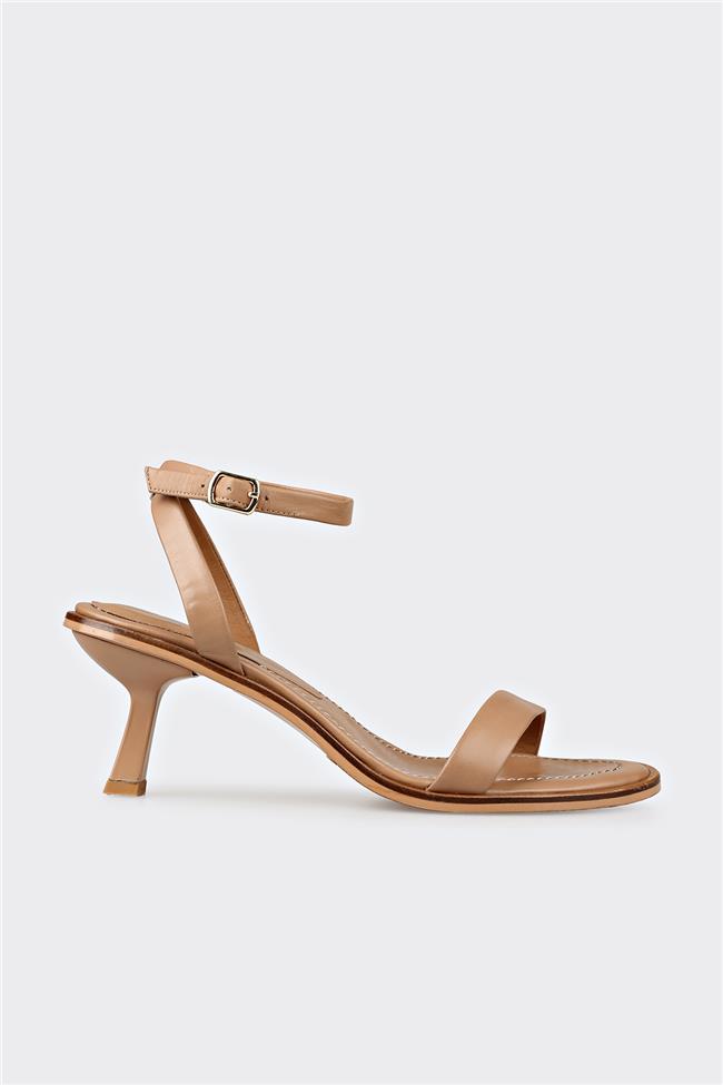 Naturel Deri Kadın Sandalet