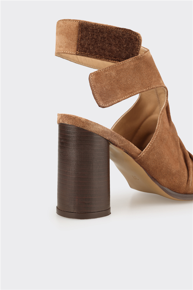 Naturel Deri Kadın Sandalet