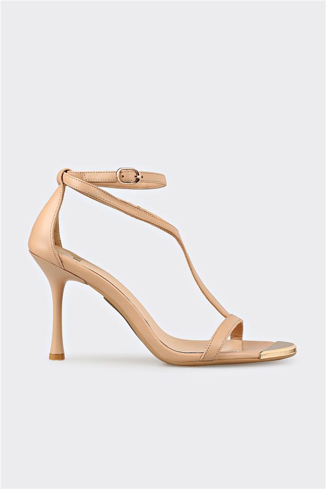 Naturel Deri Kadın Sandalet