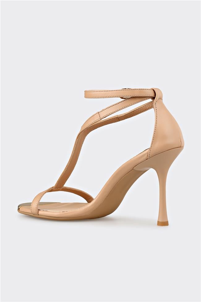 Naturel Deri Kadın Sandalet