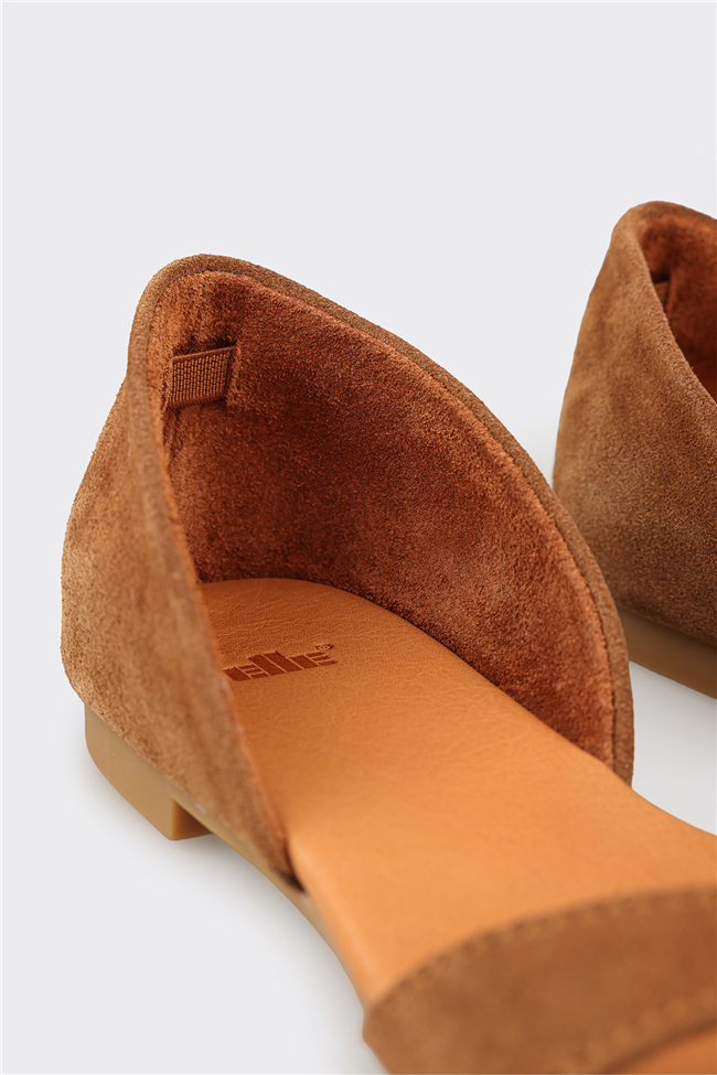 Naturel Deri Kadın Sandalet