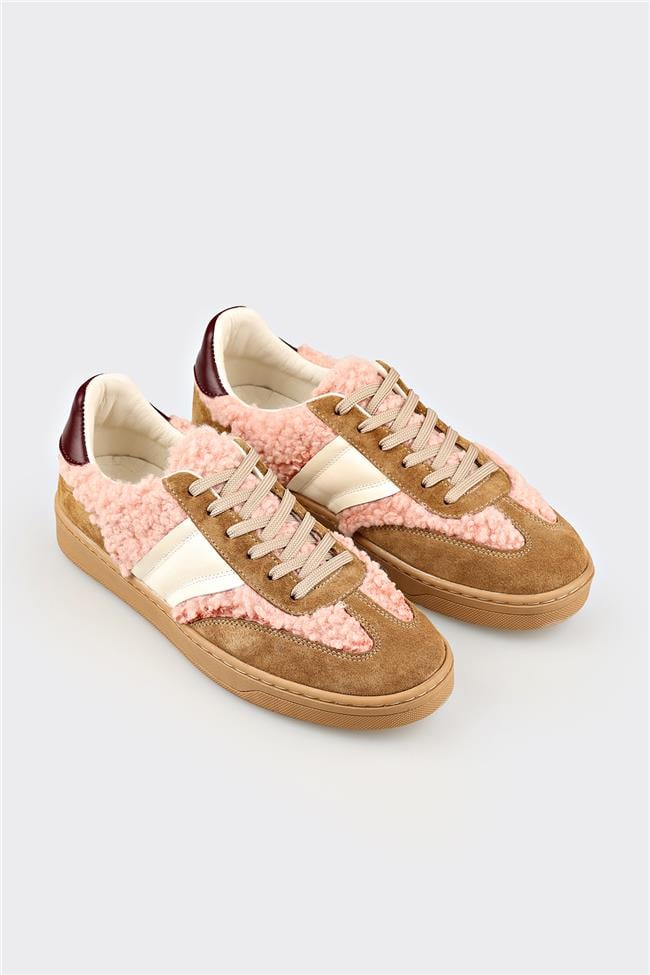 Naturel Deri Kadın Spor Ayakkabı