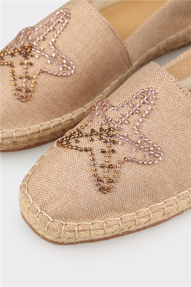 Naturel Kadın Düz Espadril